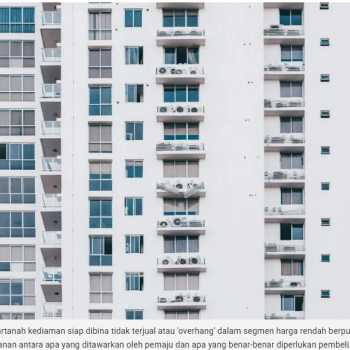 Rumah mampu milik tak laku bukan sebab harga, tapi lokasi dan mutu