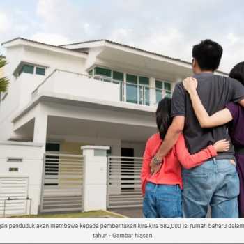 Penduduk bertambah, jual beli rumah dijangka meningkat 15 peratus dalam tempoh lima tahun