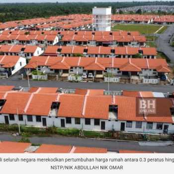 Purata harga rumah di Malaysia kini melepasi setengah juta ringgit